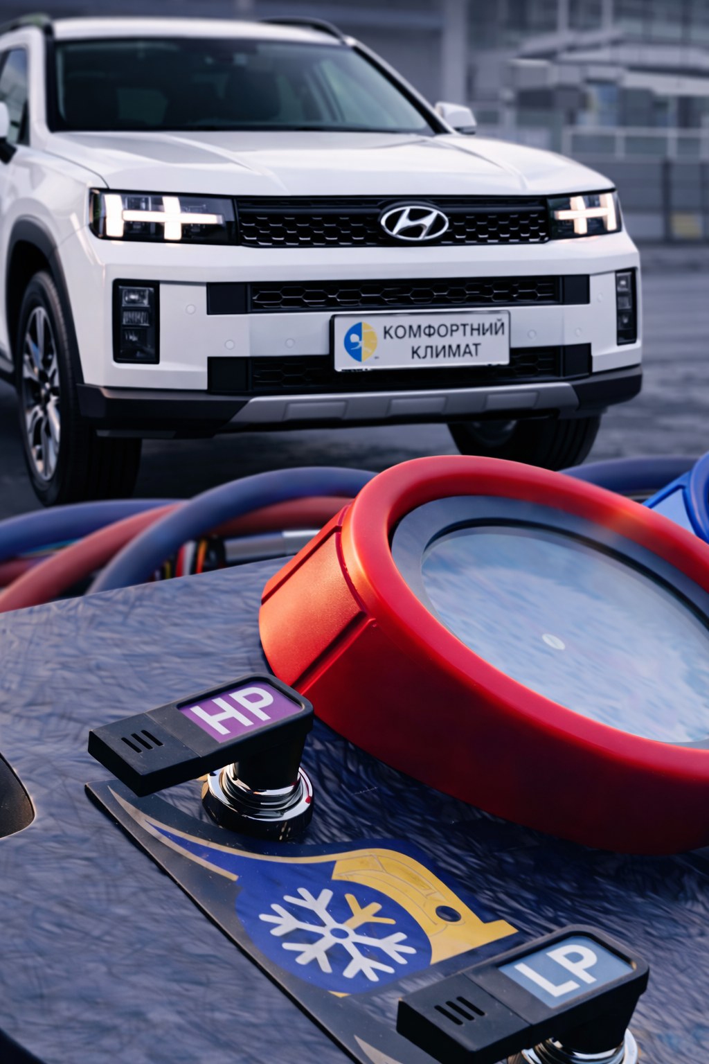 Когда требуется заправка кондиционера Hyundai Sante Fe